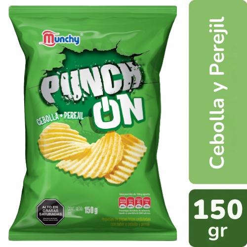 PAPAS PUNCH ON CEBOLLA Y PEREJIL 150GR